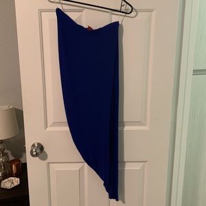Windsor | Blue Wrap Skirt